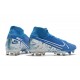 Scarpa Nike Mercurial Superfly VII Elite AG-PRO Blu Bianco