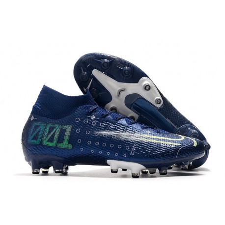 Scarpa Nike Mercurial Superfly VII Elite AG-PRO Blu Void Volt Bianco