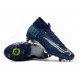 Nike Mercurial Superfly 7 Elite SG-Pro AC Blu Void Volt Bianco