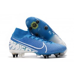 Nike Mercurial Superfly 7 Elite SG-Pro AC Blu Bianco