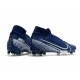 Scarpa Calcio Nike Mercurial Superfly 7 Elite SE FG - Blu Bianco