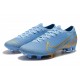 Nike Mercurial Vapor 13 Elite FG Scarpa Uomo Blu Oro