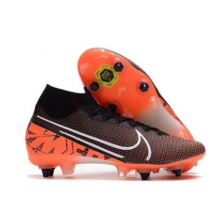 Nike Mercurial Superfly 7 Elite SG-Pro AC Nero Bianco Cremisi Hyper