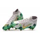 Nike Mercurial Superfly 7 Elite SG-Pro AC Mbappe Gris Dorado Verde