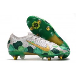 Nike Mercurial Vapor 13 Elite SG-Pro AC -Mbappe Grigio Verde Or