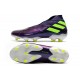 Scarpe Nuovo adidas Nemeziz 19+ FG Viola Giallo