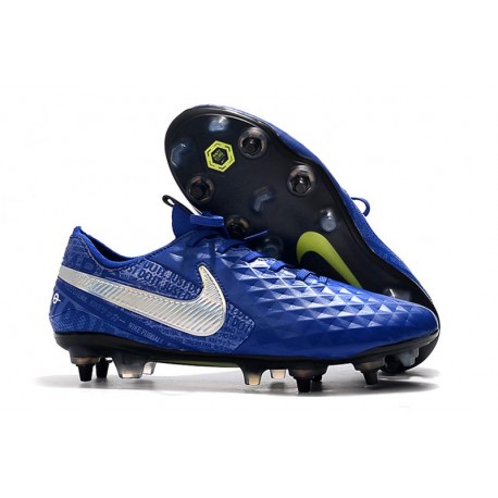 Scarpa da Calcio Nike Tiempo Legend 8 Elite SG-Pro Blu Argento