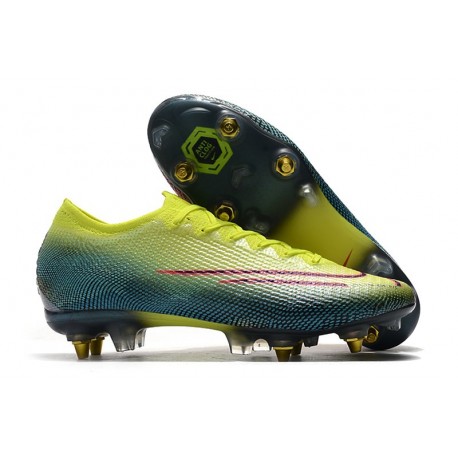 Nike Mercurial Vapor 13 Elite SG-Pro AC -Limone Venom Nero Verde