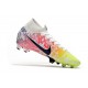 Neymar Nike Mercurial Superfly VII Elite DF FG -Bianco Nero Blu Racer Volt