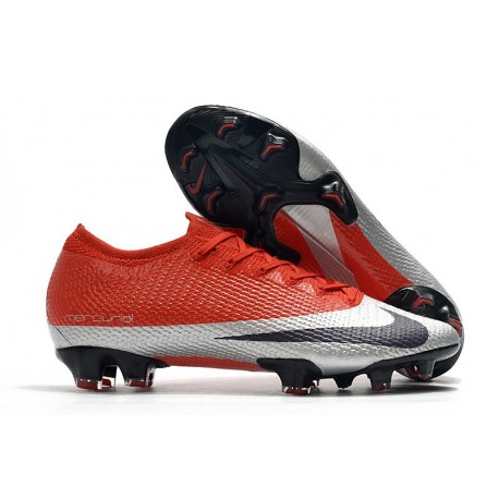 Nike Future DNA Mercurial Vapor XIII 360 Elite FG Rosso Argento Nero