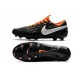 Nike Scarpe da Calcio Tiempo Legend 8 Elite FG - Nero Bianco Arancione