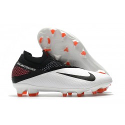 Scarpe Nike Phantom Vision 2 Elite Dynamic Fit FG -Bianco Nero Cremisi Laser