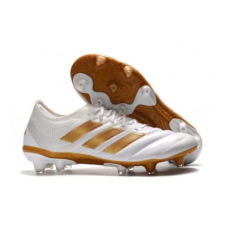 adidas Copa 19.1 FG Scarpe da Calcio -Bianco Oro Metallico