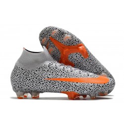 Nike Mercurial Superfly VII Elite DF FG -Bianco Arancione Total Nero