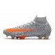 Nike Mercurial Superfly VII Elite DF FG -Bianco Arancione Total Nero