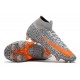 Nike Mercurial Superfly VII Elite DF FG -Bianco Arancione Total Nero