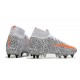 Nike Mercurial Superfly VII Elite SG CR7 Bianco Arancione Total Nero