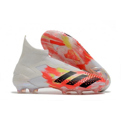 Nuovo adidas Predator Mutator 20+ FG Bianco Nero Core Pop