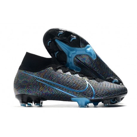 Nike Mercurial Superfly VII Elite DF FG -Nero Blu