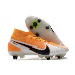 Nike Mercurial Superfly VII Elite SG-Pro Anti-Clog Arancione Laser Nero Bianco