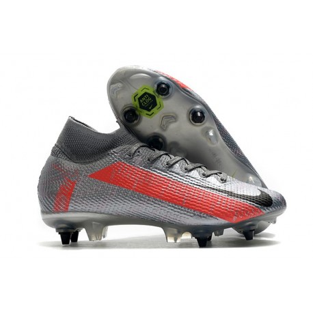 Nike Mercurial Superfly VII Elite SG-Pro Anti-Clog Grigio Bomber Nero