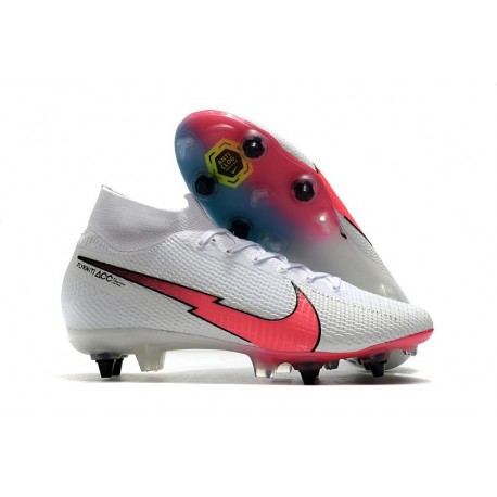 Nike Mercurial Superfly VII Elite SG-Pro Anti-Clog Bianco Rosso Blu