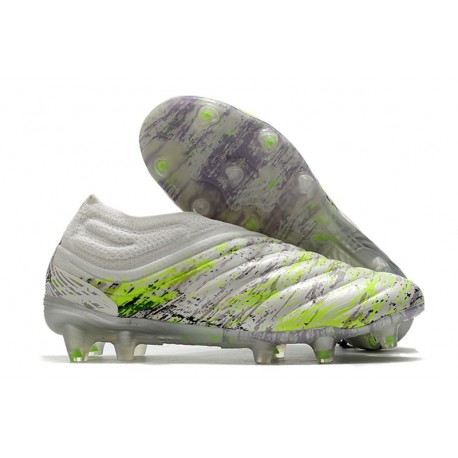 adidas Scarpe Copa 20+ FG - Bianco Nero Core Verde Signal