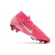 Nike Mercurial Superfly 7 Elite FG x Mbappé Rosa Blast Bianco Nero