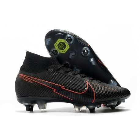 Nike Mercurial Superfly VII Elite SG-Pro Anti-Clog Nero Rosso