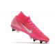 Nike Mercurial Superfly VII Elite SG x Mbappé Rosa Blast Bianco Nero