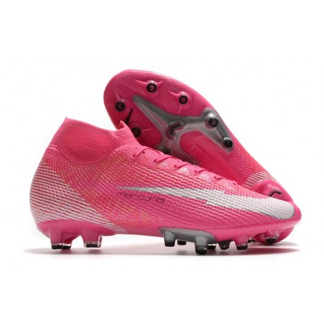 Nike Mercurial Superfly VII Elite AG-PRO Mbappé Rosa Blast Bianco Nero