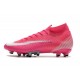 Nike Mercurial Superfly VII Elite AG-PRO Mbappé Rosa Blast Bianco Nero