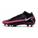 Nike Scarpe Phantom GT Elite Dynamic Fit FG Nero Argento Rosa Blast