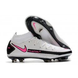 Nike Scarpe Phantom GT Elite Dynamic Fit FG Bianco Rosa Blast Nero