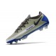 Scarpe da Calcio Nuovo Nike Phantom GT Elite FG Grigio Blu Nero