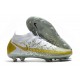 Nuovo Scarpa Nike Phantom GT Elite DF FG Bianco Oro