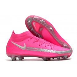 Nike Scarpe Phantom GT Elite Dynamic Fit FG Rosa Argento