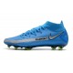 Nuovo Scarpa Nike Phantom GT Elite DF FG Blu Argento