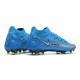 Nuovo Scarpa Nike Phantom GT Elite DF FG Blu Argento