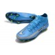 Nuovo Scarpa Nike Phantom GT Elite DF FG Blu Argento