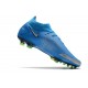 Nuovo Scarpa Nike Phantom GT Elite DF FG Blu Argento