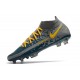 Nuovo Scarpa Nike Phantom GT Elite DF FG Grigio Blu Giallo