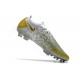 Scarpe da Calcio Nuovo Nike Phantom GT Elite FG Oro Bianco