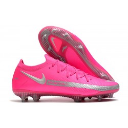 Scarpe da Calcio Nuovo Nike Phantom GT Elite FG Rosa Argento